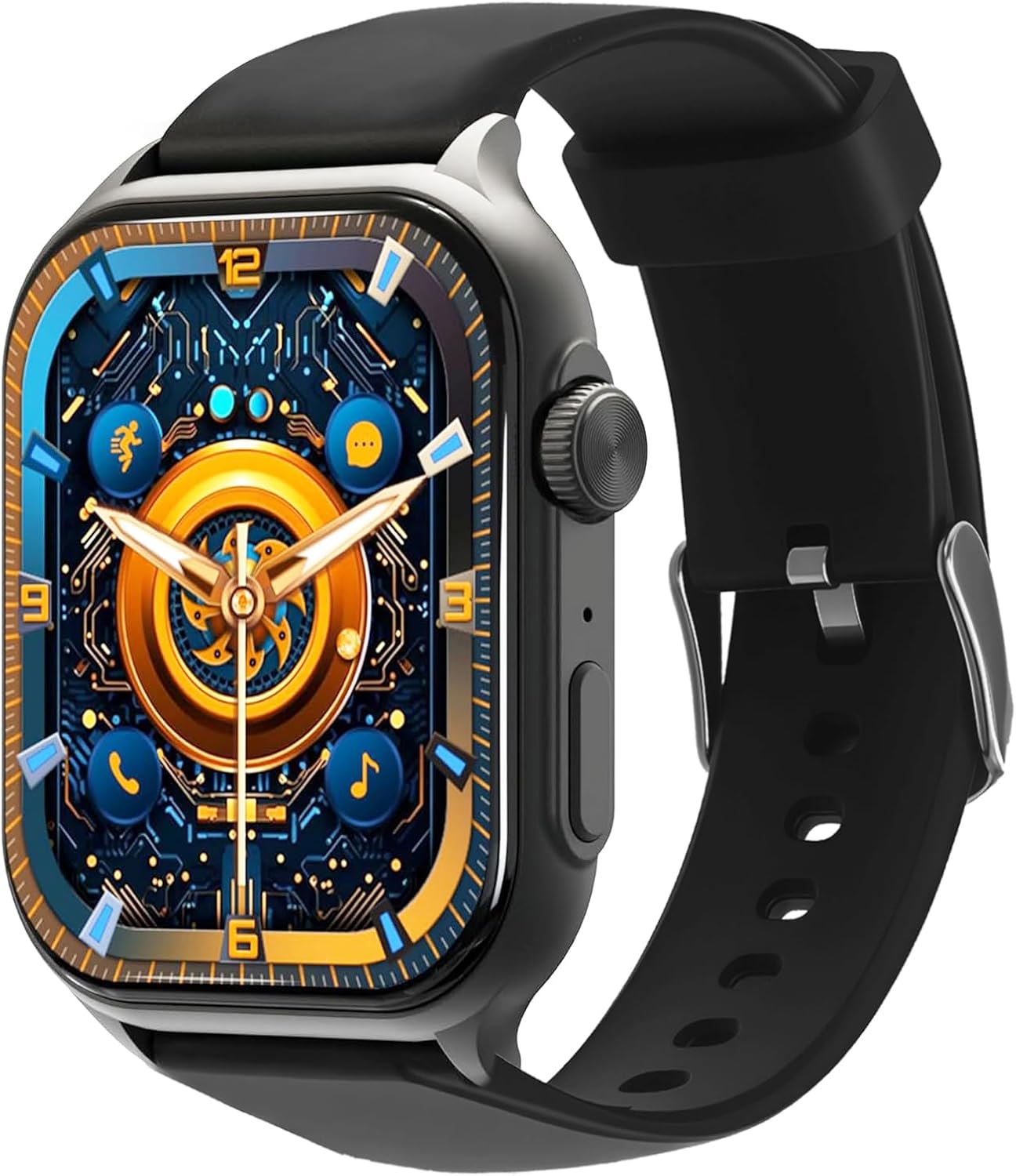 Smart Watch with 1.95" AMOLED Display, Chatgpt AI& Bluetooth Call, Fitness Tracker for Women Men, Heart Rate & Sleep Monitor, 100+ Sports Modes, 10 Days Battery, IP68 Waterproof, Silver