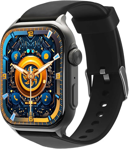 Smart Watch with 1.95" AMOLED Display, Chatgpt AI& Bluetooth Call, Fitness Tracker for Women Men, Heart Rate & Sleep Monitor, 100+ Sports Modes, 10 Days Battery, IP68 Waterproof, Silver