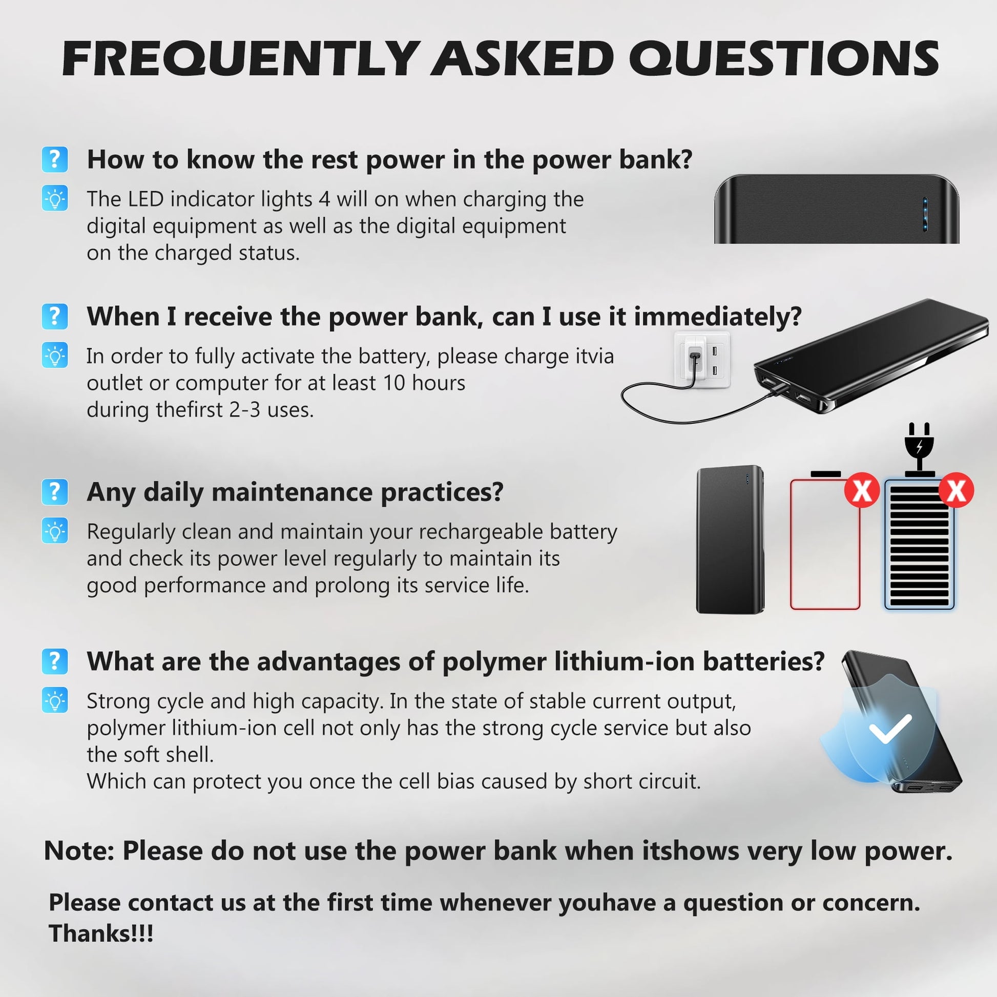 20000 Mah Portable Charger Power Bank Dual USB Battery Pack for Iphone, Ipad, Galaxy, Android, Pixel and Tablet (Black)